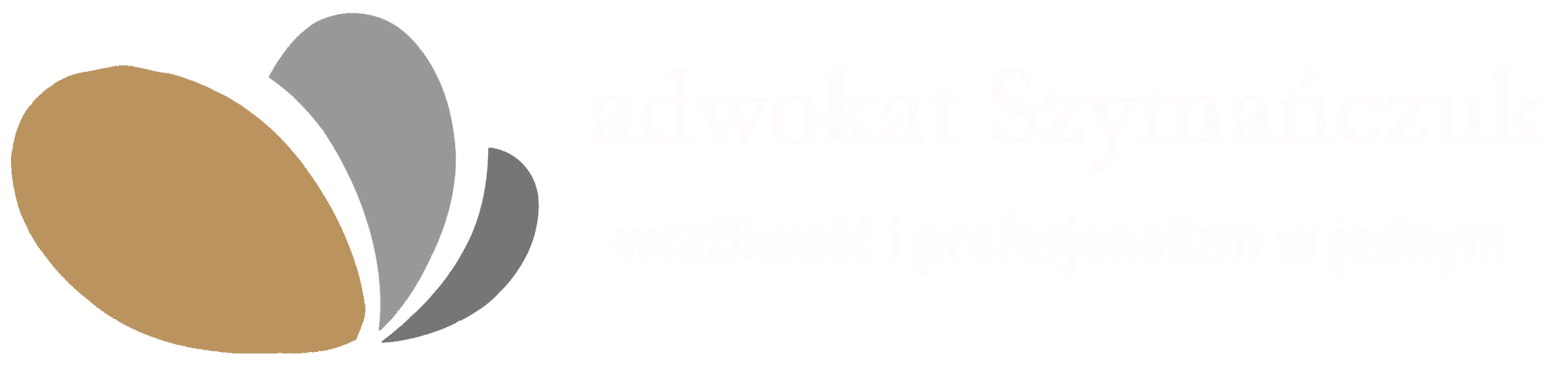 Logo kancelarii adwokackiej adwokat Szymańczuk - negatyw